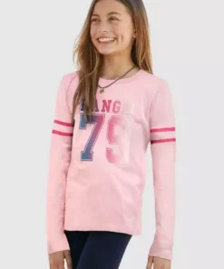 KangaROOS Langarmshirt mit gedruckten Ärmelstreifen