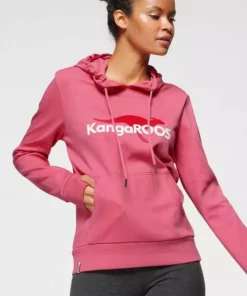 KangaROOS Hoodie mit coolem Logo-Front-Print - NEUE KOLLEKTION Schwarz, Himbeere