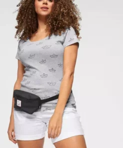 KangaROOS T-Shirt mit Anker, Schiffchen oder Reh-Print Hellgrau-meliert, Marine, Rost, Schwarz -KangaROOS Verkaufsladen 30208330