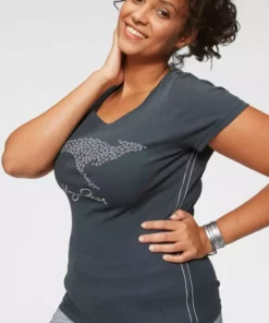 KangaROOS T-Shirt mit großem Label-Druck Schwarz, Anthrazit-bedruckt, Grün, Weiß-bedruckt -KangaROOS Verkaufsladen 30208388