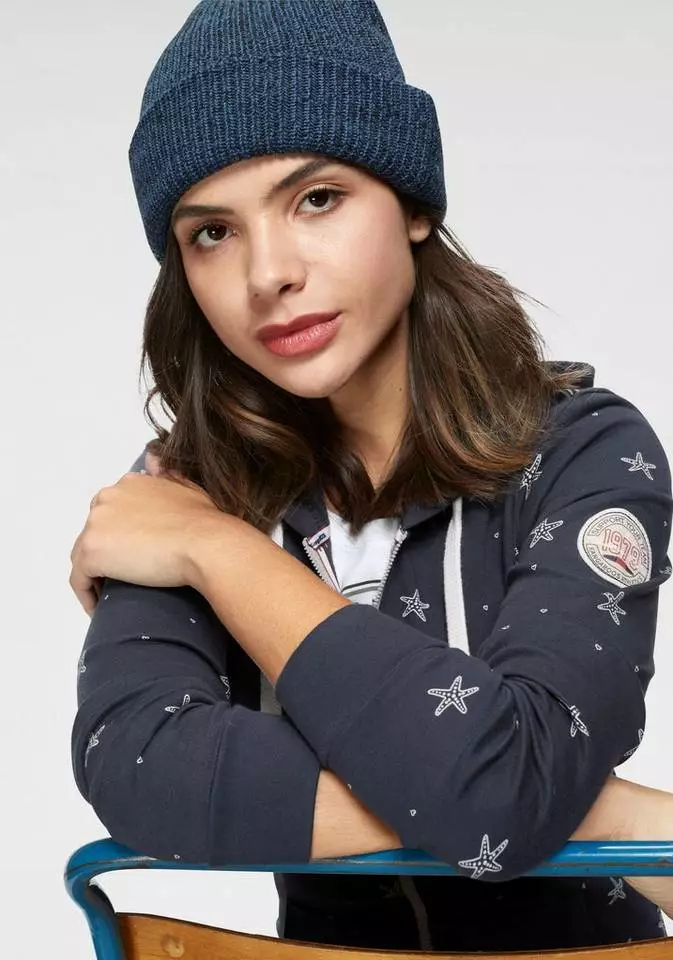 KangaROOS Sweatjacke mit maritimem Seestern Alloverprint 3 KangaROOS Sweatjacke mit maritimem Seestern Alloverprint – Bild 3