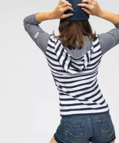 KangaROOS Kapuzenshirt im schönen Streifen-Mix mit passender Kordel Marine-weiß-gestreift, Hellblau-weiß-gestreift, Grün-marine-gestreift, Rosa-weiß-gestreift -KangaROOS Verkaufsladen 30738330