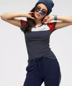 KangaROOS T-Shirt im Colorblocking-Stil Hellgrau-meliert-grün-weiß, Marine-colorblocking, Weiß-schwarz-hellgrau-meliert -KangaROOS Verkaufsladen 30739834