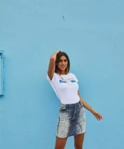 KangaROOS T-Shirt mit Label Metallic Print Hellgrau-meliert, Türkis, Schwarz, Marine -KangaROOS Verkaufsladen 31252247