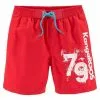KangaROOS Badeshorts, mit Logodruck seitlich Rot, Blau