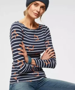 KangaROOS Langarmshirt mit Streifen und Allover-Print Schwarz-hellgrau-meliert, Weiß-rosa-gestreift, Marine-weiß-gestreift 19 KangaROOS Langarmshirt mit Streifen und Allover-Print Schwarz-hellgrau-meliert, Weiß-rosa-gestreift, Marine-weiß-gestreift -KangaROOS Verkaufsladen 32306632