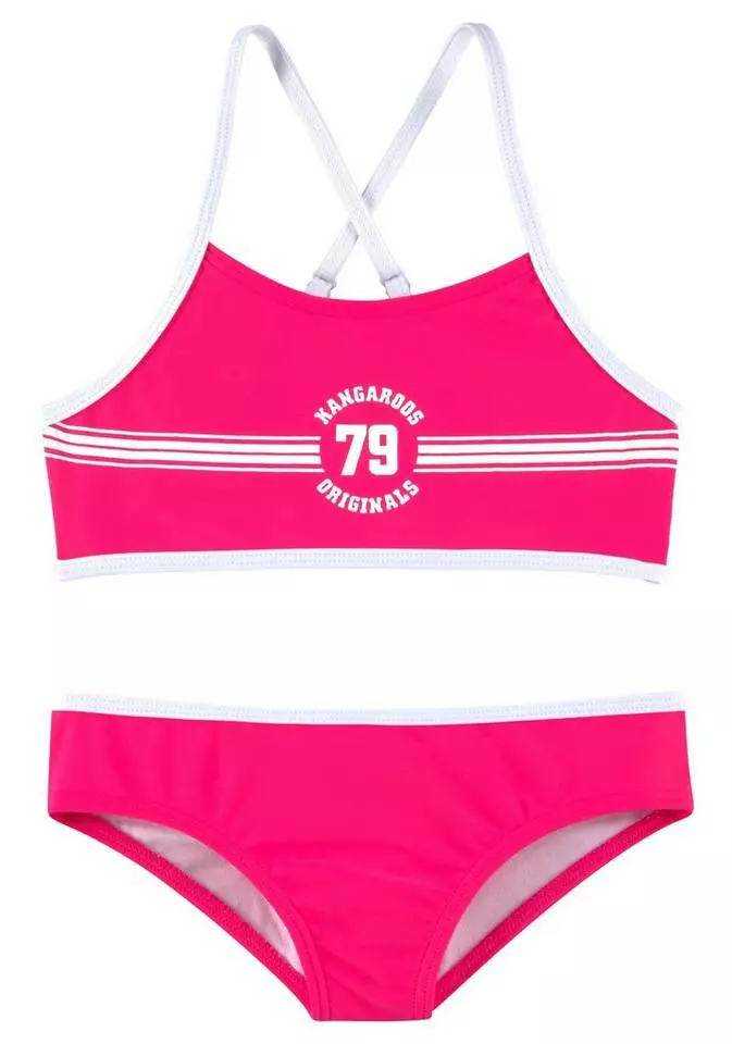 KangaROOS Bustier-Bikini »Sporty« mit sportlichem Frontdruck Schwarz, Pink, Türkis 5 KangaROOS Bustier-Bikini »Sporty« mit sportlichem Frontdruck Schwarz, Pink, Türkis – Bild 5