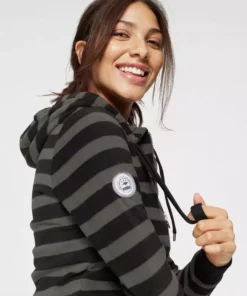 KangaROOS Fleecejacke mit praktischer Kapuze Schwarz-grau-gestreift, Beere-bordeaux-gestreift -KangaROOS Verkaufsladen 33404967