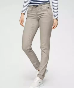 KangaROOS Chinohose (Set, 2-tlg., mit Gürtel) in schmaler Form, mit Kordel zu binden Beige, Schwarz, Weiß, Marine