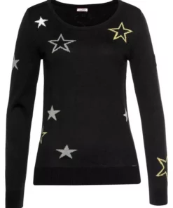 KangaROOS Rundhalspullover mit Sternen-Muster Marine, Schwarz-gelb 12 KangaROOS Rundhalspullover mit Sternen-Muster Marine, Schwarz-gelb -KangaROOS Verkaufsladen 34036377