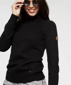 KangaROOS Rollkragenpullover in klassischer Form Pink-melange, Rosa, Schwarz, Wollwei&szlig; -KangaROOS Verkaufsladen 34036435