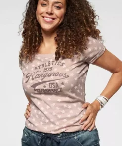 KangaROOS T-Shirt mit Sternen bedruckt Rosa-weiß, Schwarz-weiß, Hellgrau-meliert-weiß 33 KangaROOS T-Shirt mit Sternen bedruckt Rosa-weiß, Schwarz-weiß, Hellgrau-meliert-weiß -KangaROOS Verkaufsladen 34355674