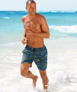 KangaROOS Badeshorts, im modischen Design Marine-lime, Schwarz-grau -KangaROOS Verkaufsladen 34756185