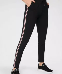 KangaROOS Jogger Pants mit seitlichem, aufgesetztem Galon-Streifen Marine, Weiß, Graublau-meliert, Schwarz -KangaROOS Verkaufsladen 35137202
