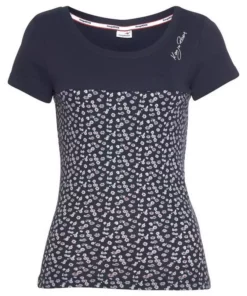 KangaROOS T-Shirt mit verschiedenen Prints Weiß-blau-gestreift, Türkis-gemustert, Blau-weiß-gestreift-geblümt, Marine-gemustert -KangaROOS Verkaufsladen 35138609