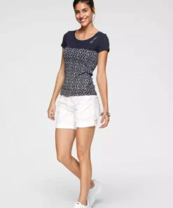 KangaROOS T-Shirt mit verschiedenen Prints Weiß-blau-gestreift, Türkis-gemustert, Blau-weiß-gestreift-geblümt, Marine-gemustert -KangaROOS Verkaufsladen 35194712