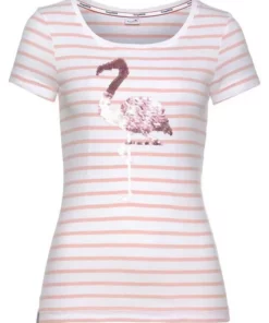 KangaROOS T-Shirt mit Wende-Pailletten Rosa-weiß, Marine-weiß 17 KangaROOS T-Shirt mit Wende-Pailletten Rosa-weiß, Marine-weiß -KangaROOS Verkaufsladen 35212901