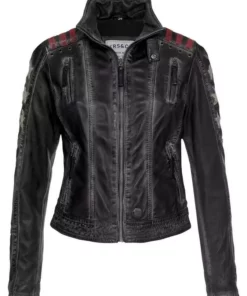 KangaROOS Bikerjacke mit vielen Ösen, Zippern und aufgenähten Sternen Black-used, Blue-used 16 KangaROOS Bikerjacke mit vielen Ösen, Zippern und aufgenähten Sternen Black-used, Blue-used -KangaROOS Verkaufsladen 35214568