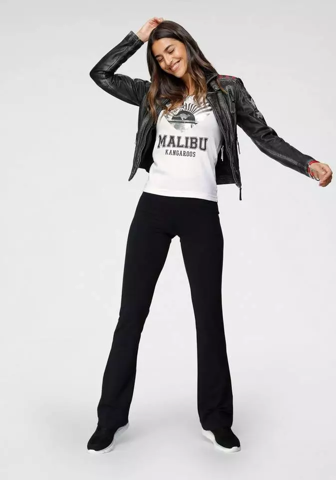 KangaROOS Bikerjacke mit vielen Ösen, Zippern und aufgenähten Sternen Black-used, Blue-used 8 KangaROOS Bikerjacke mit vielen Ösen, Zippern und aufgenähten Sternen Black-used, Blue-used – Bild 8