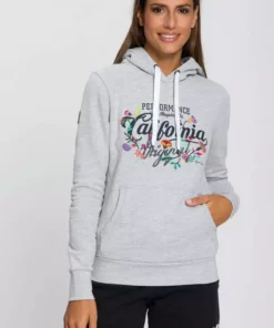 KangaROOS Hoodie mit blumigen Retro-Druck - NEUE KOLLEKTION