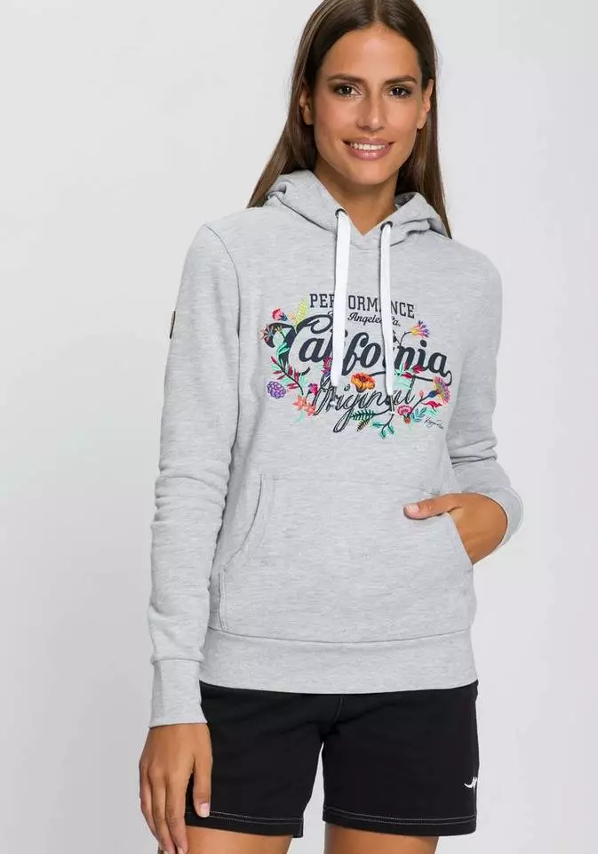 KangaROOS Hoodie mit blumigen Retro-Druck - NEUE KOLLEKTION 1 KangaROOS Hoodie mit blumigen Retro-Druck - NEUE KOLLEKTION