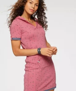 KangaROOS Jerseykleid mit maritimen Anker-Alloverprint Marine, Beere-meliert, Türkis -KangaROOS Verkaufsladen 36263660