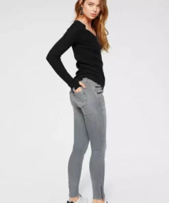 KangaROOS V-Ausschnitt-Pullover in breit geripptem Feinstrick Hellgrau-melange, Aquablau, Marine, Khaki -KangaROOS Verkaufsladen 36303672