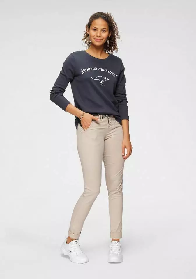 KangaROOS Sweatshirt mit auffälligem Print Himbeere, Marine 7 KangaROOS Sweatshirt mit auffälligem Print Himbeere, Marine – Bild 7