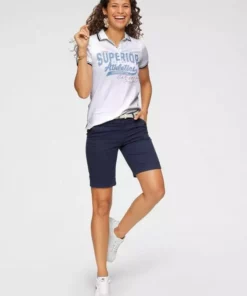 KangaROOS Bermudas (Set, mit abnehmbarem Gürtel) mit passendem Gürtel Weiß, Khaki, Marine -KangaROOS Verkaufsladen 36309186