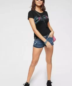 KangaROOS Print-Shirt mit buntem Strukturdruck -KangaROOS Verkaufsladen 37001737