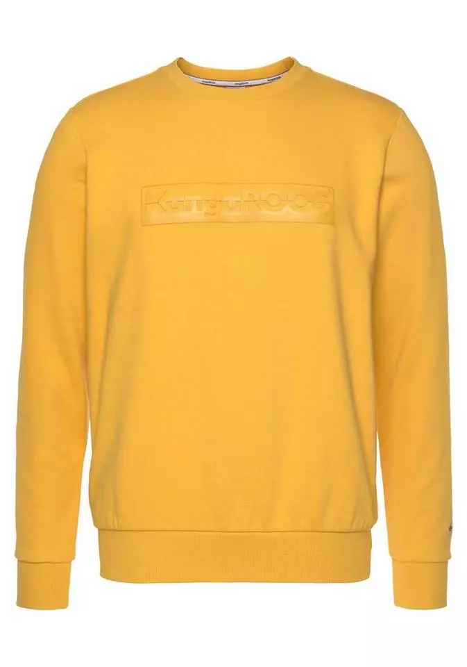 KangaROOS Sweatshirt mit großem Logofrontprint Bordeaux, Blau, Gelb 4 KangaROOS Sweatshirt mit großem Logofrontprint Bordeaux, Blau, Gelb – Bild 4