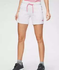 KangaROOS Sweatshorts mit kontrastfarbener Kordel und kleinem Label-Print Hellgrau-meliert, Himbeere, Marine, Weiß -KangaROOS Verkaufsladen 3817fc62 580d 5cd7 8e23 49f07a6651a1