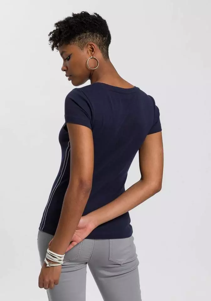 KangaROOS T-Shirt mit "Long Beach" Print Marine, Grau-bedruckt, Weiß 2 KangaROOS T-Shirt mit "Long Beach" Print Marine, Grau-bedruckt, Weiß – Bild 2