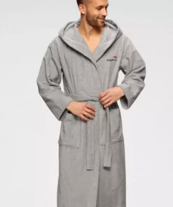 Unisex-Bademantel »Cassidy«, KangaROOS, mit Logostickerei Türkis, Blau, Schwarz, Weiß -KangaROOS Verkaufsladen 39e9a8fc c5a5 5337 81c2 f349ff8fc1d7