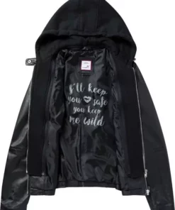 KangaROOS Lederjacke im Biker-Look mit abnehmbaren Sweateinsatz - NEUE KOLLEKTION Lindgrün, Schwarz, Ecru -KangaROOS Verkaufsladen 3d2f19f7 6f40 5788 ac21 8124a1f1cc27