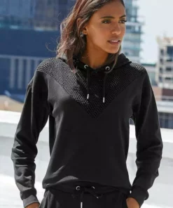 KangaROOS Hoodie mit Lochmuster über den Brustbereich Schwarz, Petrol -KangaROOS Verkaufsladen 3e49a57d 4982 587d ae1a 0ab46cc02107