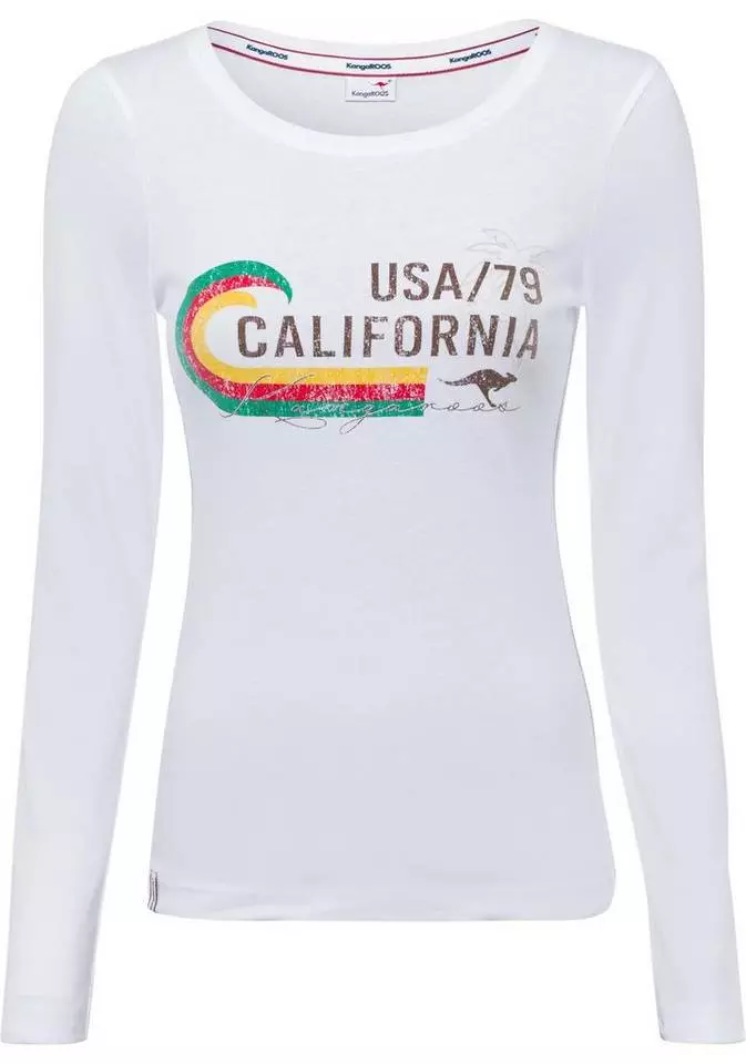 KangaROOS Langarmshirt mit modischem Retro-Druck - NEUE KOLLEKTION 5 KangaROOS Langarmshirt mit modischem Retro-Druck - NEUE KOLLEKTION – Bild 5