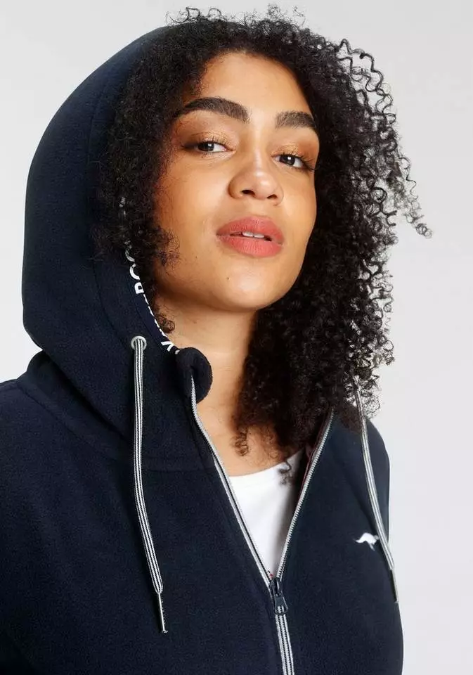 KangaROOS Fleecejacke Marine, Weinrot, Weinrot (Fleecejacke aus nachhaltigem Material) 3 KangaROOS Fleecejacke Marine, Weinrot, Weinrot (Fleecejacke aus nachhaltigem Material) – Bild 3