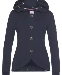 KangaROOS Kapuzensweatjacke mit bedrucktem Kontrastbesatz und Knöpfen - NEUE KOLLEKTION -KangaROOS Verkaufsladen 47ce73a1 f143 55f6 b300 9f3658758735