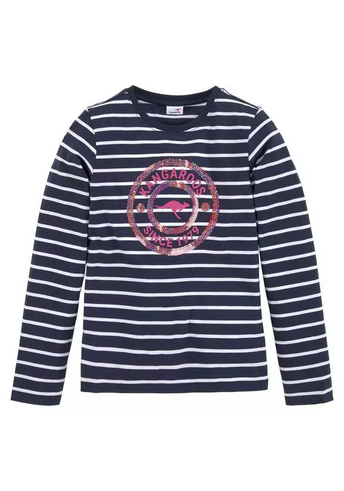 KangaROOS Langarmshirt mit Paillettenapplikation 2 KangaROOS Langarmshirt mit Paillettenapplikation – Bild 2