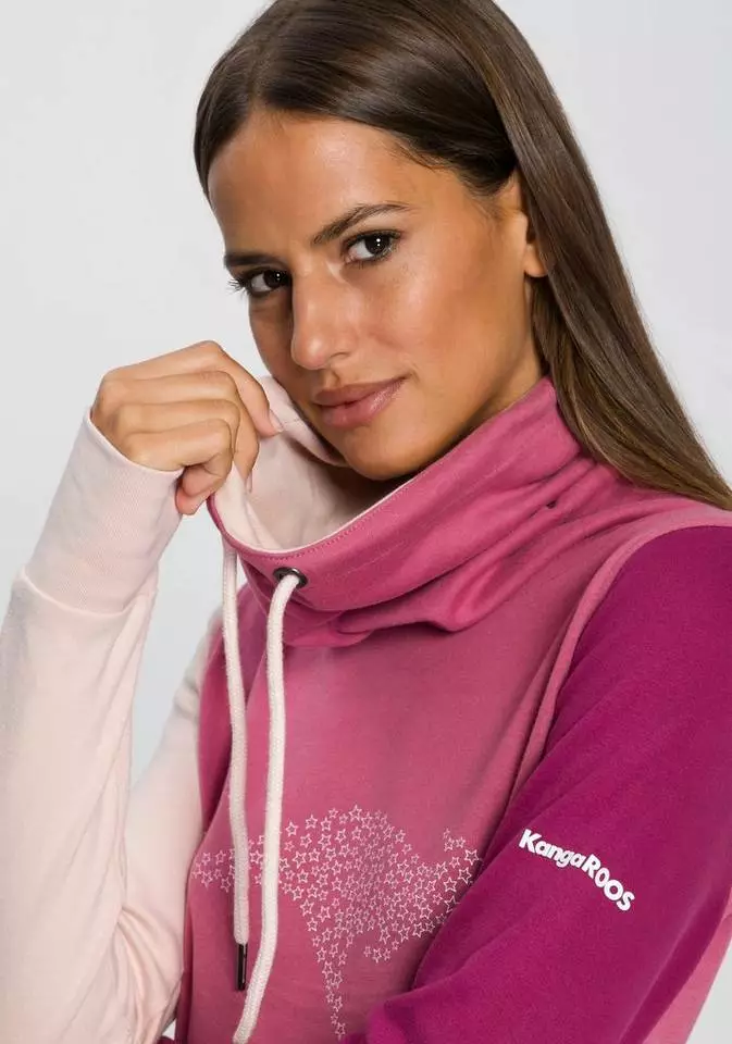 KangaROOS Sweatshirt mit kontrastfarbenen Ärmeln im neuen Colour-Blocking-Design - NEUE KOLLEKTION Weiß-schwarz-hellgrau, Beere 3 KangaROOS Sweatshirt mit kontrastfarbenen Ärmeln im neuen Colour-Blocking-Design - NEUE KOLLEKTION Weiß-schwarz-hellgrau, Beere – Bild 3