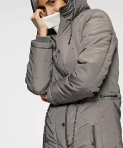 KangaROOS Outdoorjacke mit Teddyfell und Kapuze in uni und bedruckt Taupe-beige-bedruckt, Marine-beige -KangaROOS Verkaufsladen 4a73f94f af6e 51e6 b60e 36840cf04008