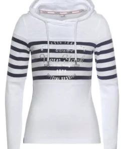 KangaROOS Kapuzenshirt mit goldschimmerndem Metallic-Print im Collage-Style Weiß-marine, Schwarz-weiß 15 KangaROOS Kapuzenshirt mit goldschimmerndem Metallic-Print im Collage-Style Weiß-marine, Schwarz-weiß -KangaROOS Verkaufsladen 4aea75bd 465d 5c03 99dc bf46f89adeff