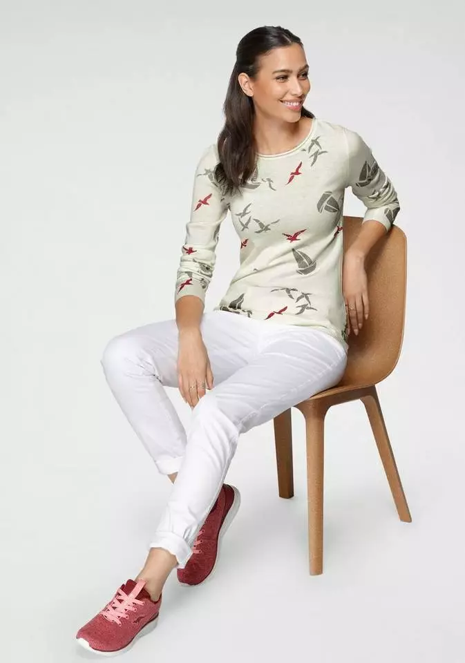 KangaROOS Strickpullover mit tollem maritimen Muster Dunkelblau-gemustert, Grau-gemustert 8 KangaROOS Strickpullover mit tollem maritimen Muster Dunkelblau-gemustert, Grau-gemustert – Bild 8