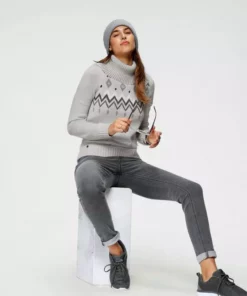 KangaROOS Norwegerpullover mit großem Rollkragen Hellgrau-meliert, Rosa-meliert -KangaROOS Verkaufsladen 4f234ff6 6667 521d 8008 263159c1f273