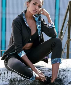 KangaROOS Kapuzensweatjacke mit bedruckter Innenseite Petrol, Schwarz -KangaROOS Verkaufsladen 54052d47 a2a1 536d 9977 f64fc86f7363