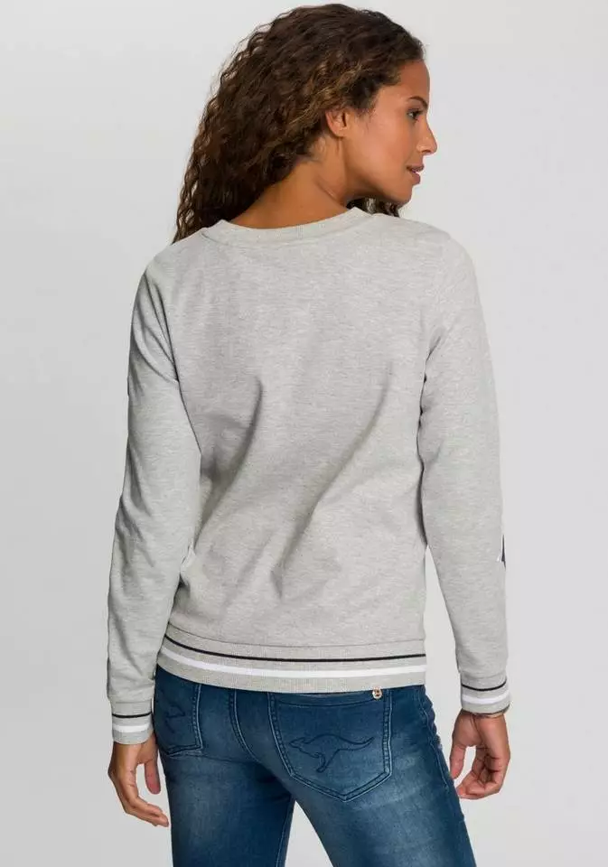 KangaROOS Sweater mit süßen Sternchen-Drucken Hellgrau-meliert, Marine-bedruckt, Schwarz 2 KangaROOS Sweater mit süßen Sternchen-Drucken Hellgrau-meliert, Marine-bedruckt, Schwarz – Bild 2