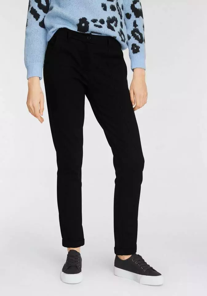 KangaROOS Bundfaltenhose mit Aufschlag am Saum Schwarz, Marine 14 KangaROOS Bundfaltenhose mit Aufschlag am Saum Schwarz, Marine – Bild 14