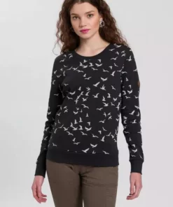 KangaROOS Sweatshirt mit modischem Minimal-Allover-Print Mittelblau, Schwarz, Himbeere, Marine -KangaROOS Verkaufsladen 58076a6d cedc 5d31 8f70 54618577ea07