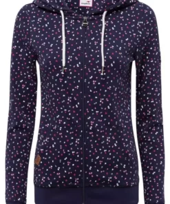 KangaROOS Kapuzensweatjacke mit sportlichem Minimal-Print Mittelblau, Ecru-meliert, Schwarz, Marine -KangaROOS Verkaufsladen 58191bc9 8d9f 5ce3 bfff d3a209ee8fc2